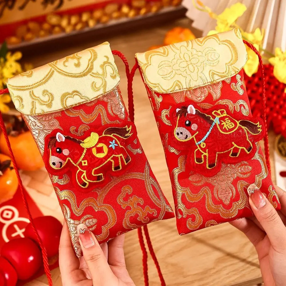 2026 Year of the Horse Chinese New Year Red Envelope Lucky Bag