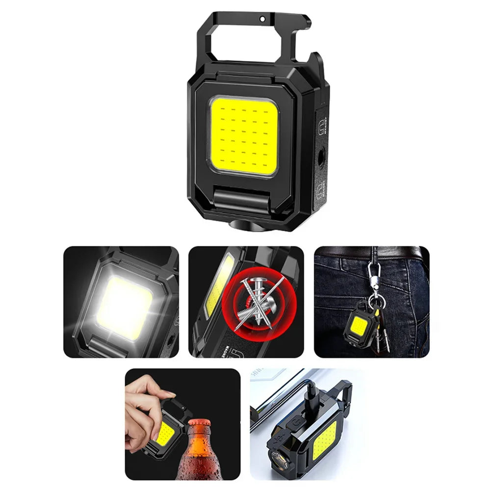 Shunmaii 1000LM COB XPE Keychain Flashlight – USB-C, IPX4 Keychain Flashlight Oasis Select