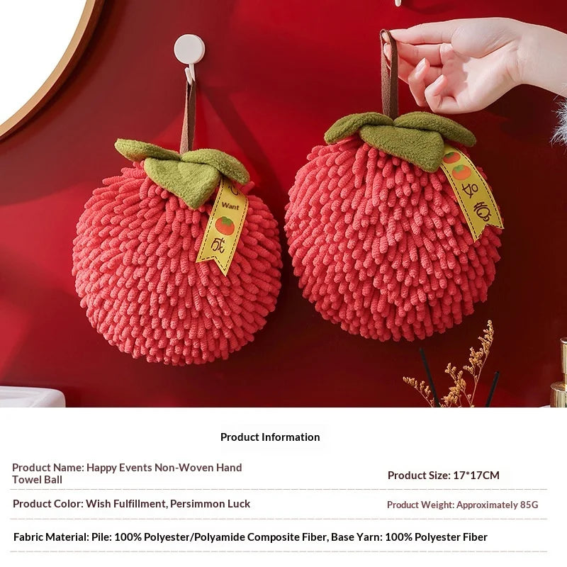 Thickened Fruit Hand Towels, Absorbent Handball Towels Kitchen and Bathroom Hand Towels Oasis Select