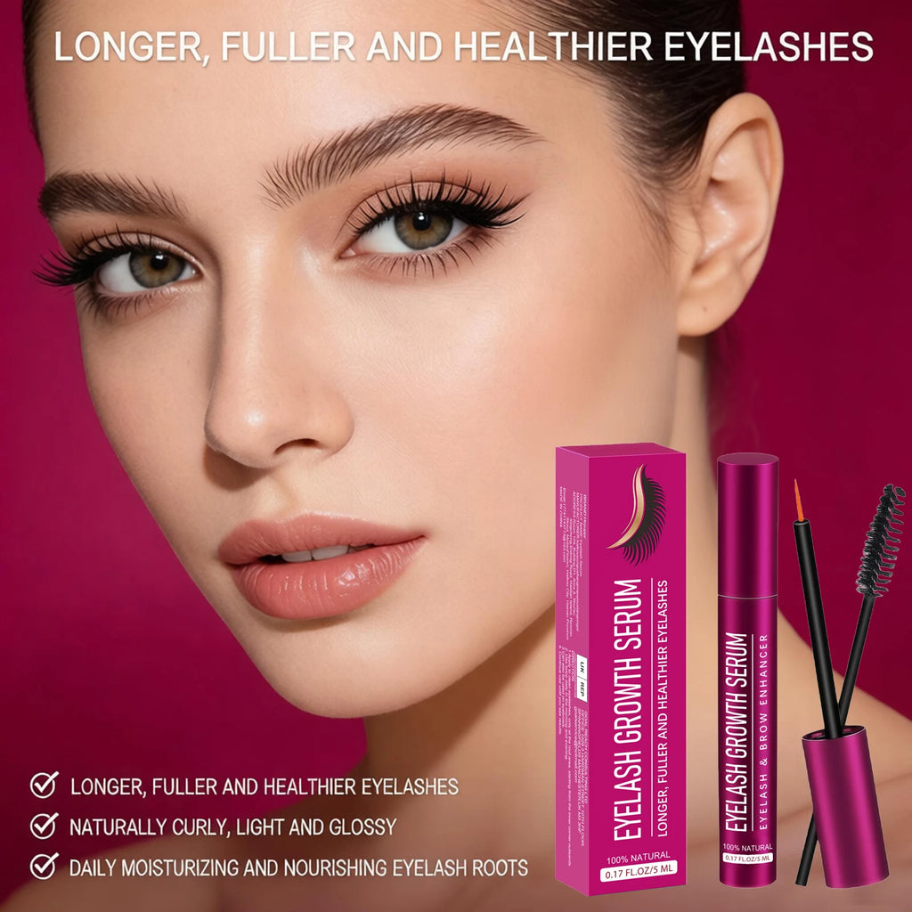 Eyelash Serum for Promote Eyelash Growth Enhancer Longer Fuller Thicker Natural Curling Lengthening Lash Makeup Eye Care Product Oasis Select
