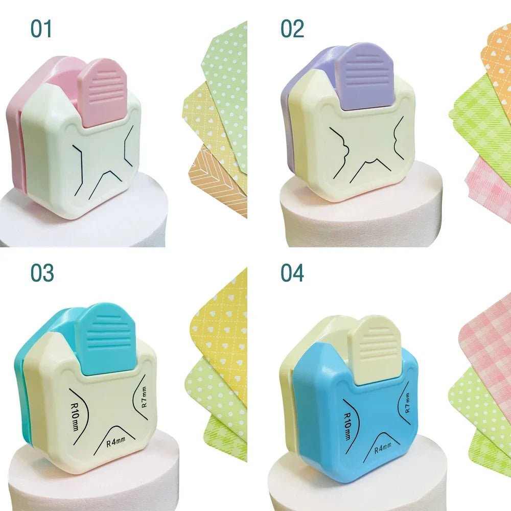 3 Way Corner Rounder Punch, 4mm, 7mm, 10mm 3 in 1 Corner Cutter for Card Making, Laminate, Cardstock, Scrapbooking Oasis Select