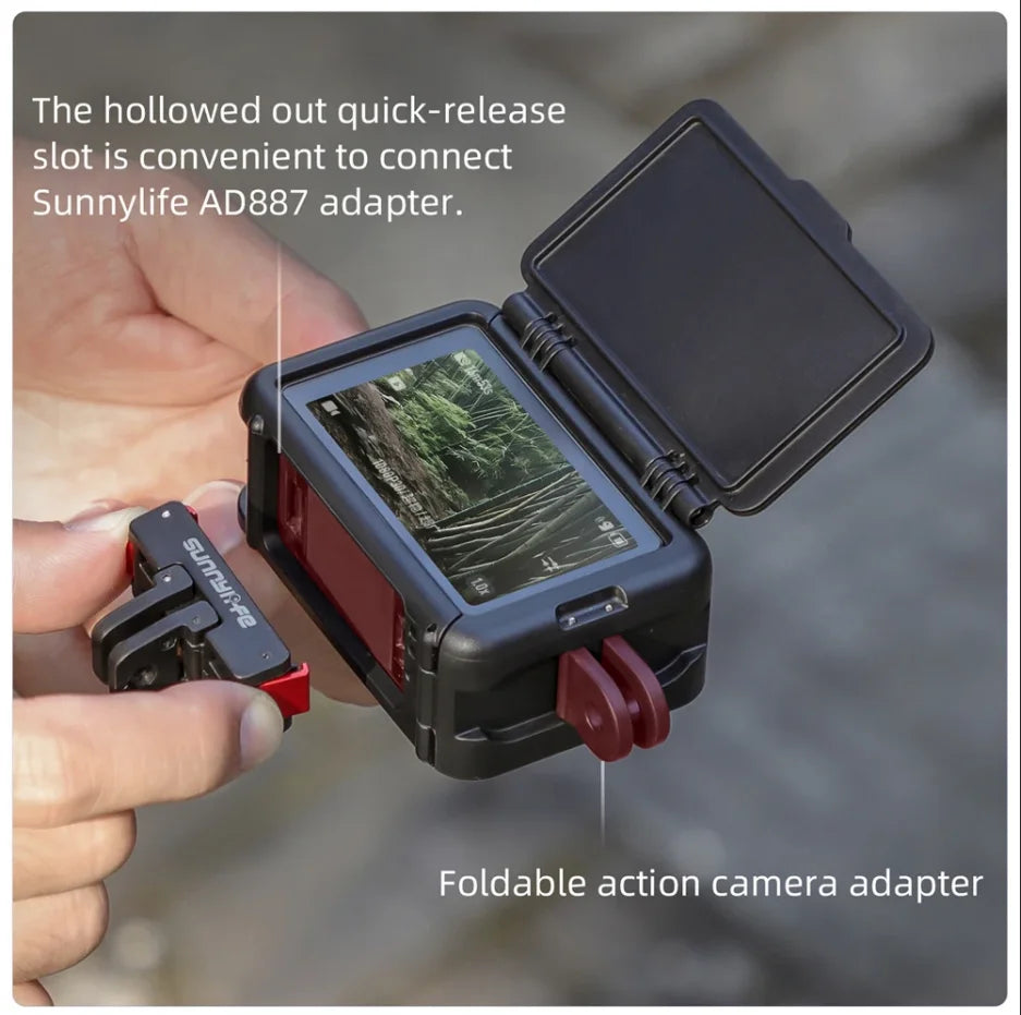 DJI OSMO Action 5 Pro/4/3 Housing Case with Sun Hood