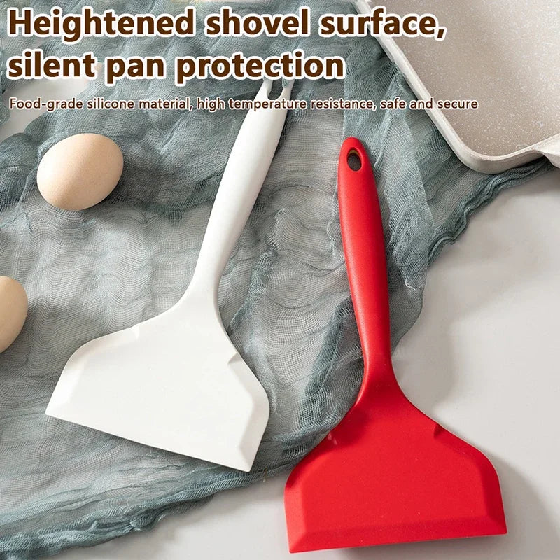 1PC Silicone Spatula Heat Resistant Non-Stick Kitchen Tool for Frying Pan Sushi Steak Fish Pancake Baking Household Food Grade Oasis Select
