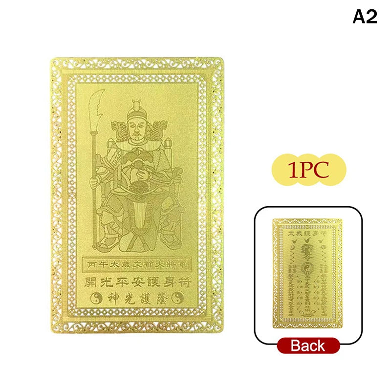 2026 Tai Sui Amulet Card for Horse Year Feng Shui Taisui Prayer Gold Card Portable Wealth Health Good Luck Protective Gift Oasis Select A2