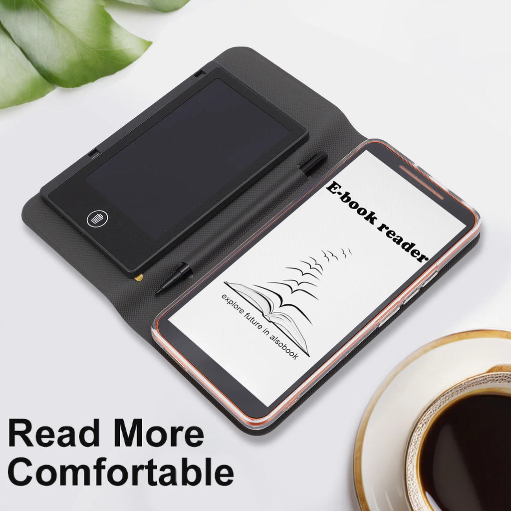 E Book Reader Electronic Book Reader 5.7 Inch WiFi Bluetooth Video and Music Player with Writing Pad Protective Case for Travel Oasis Select