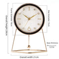 Light Luxury Clock Living Room Simple Fashionable Silent Modern Creative Desk Clock Ornament for Home Use Oasis Select A