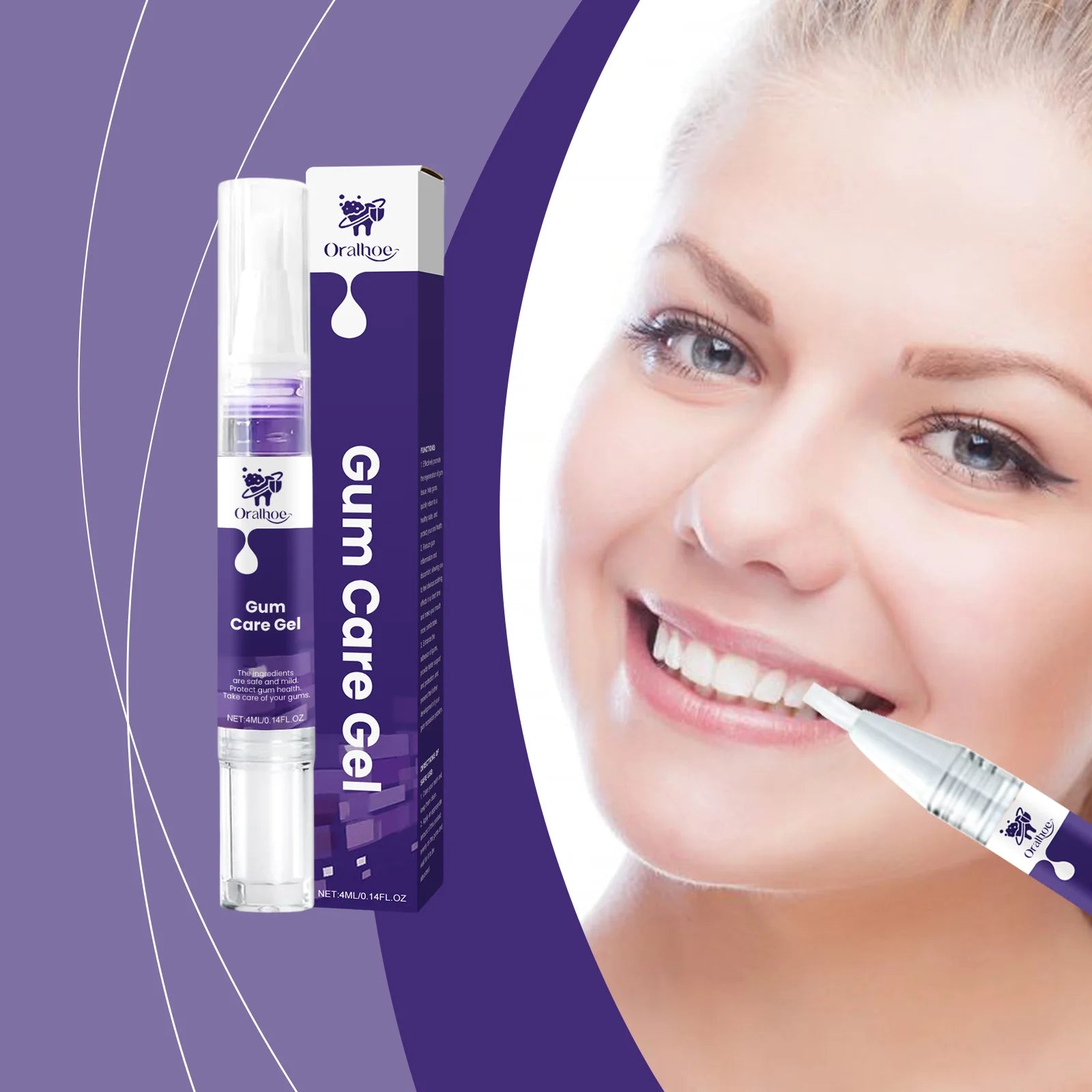 Purple Gum Care Gel – Stain Removal & Bright Teeth Daily Gel Dental Care Gel Oasis Select