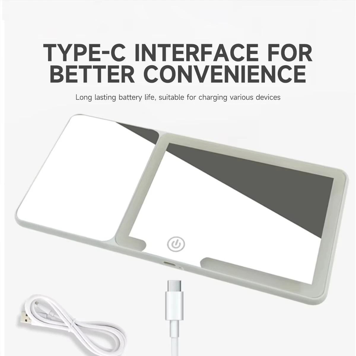 Car Sun Visor LED Makeup Mirror – HD 3X Magnifying & Dimmable