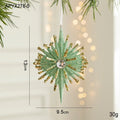 Christmas Painted Green Cone Balls Hanging Pendants Merry Christmas Tree Decoration for Home Xmas Ornament Gift Navidad Oasis Select starfish