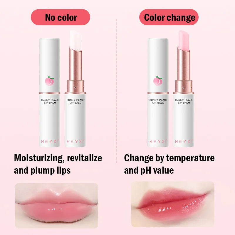 Honey Peach Color-Changing Lip Balm & Plumper | Moisturizing Color-Changing Lip Balm Oasis Select