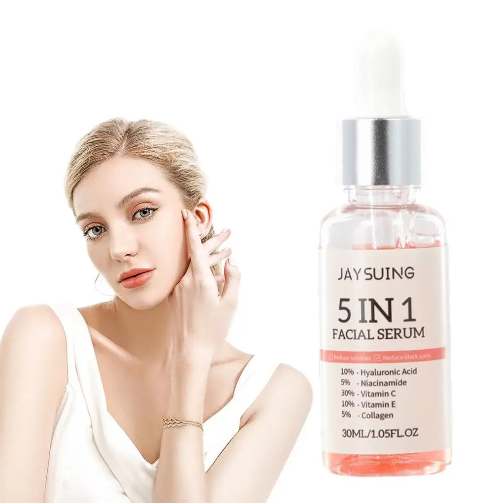 5-in-1 Vitamin C & Hyaluronic Acid Face Serum 30ml Face Serum Oasis Select
