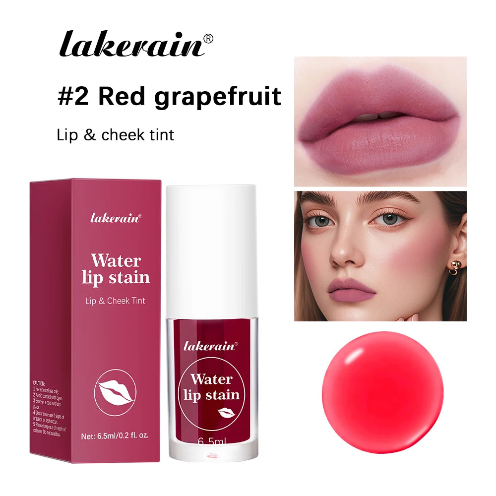 Fruity Water Lip Tint Gloss 4 Color Moisturizing Lip Glaze Long Lasting Lip Ink Face Lip Dual Purpose Liquid Lipstick Cosmetic M Oasis Select 2