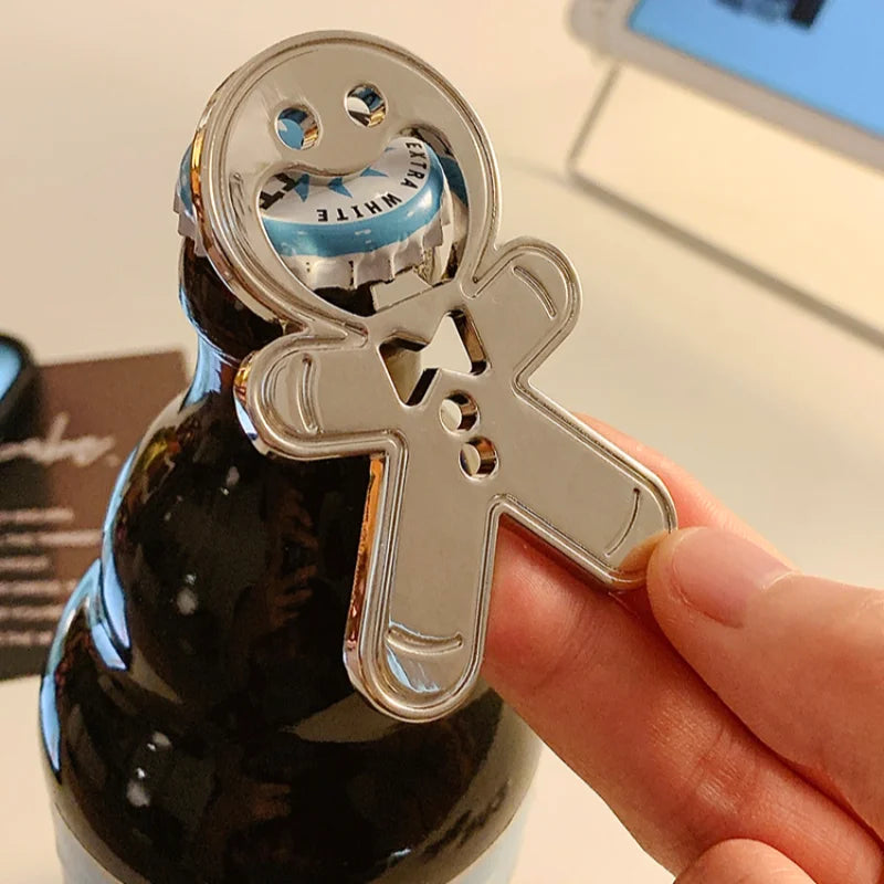 Stainless Steel Magnetic Bottle Opener Fridge Soda Glass Cap Remover Kitchen Metal Beer Bar Tool Oasis Select