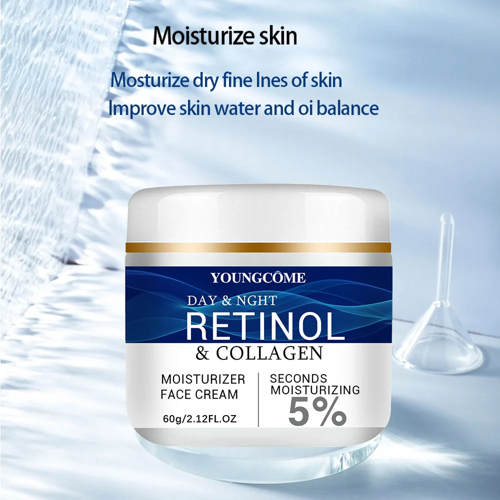 Retinol Collagen Hyaluronic Acid Face Cream Revitalizing Firming Lifting Moisturizer Hydrating Plump Fine Lines Night Cream Oasis Select