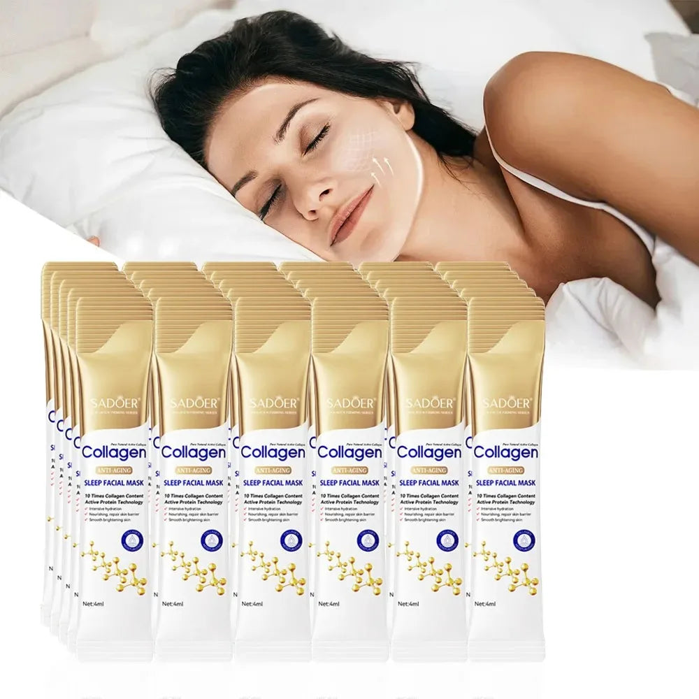 Sadoer Collagen Sleeping Mask – Hydrating & Brightening 30pcs Sleeping Face Mask Oasis Select 30Pcs