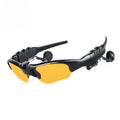 Glasses Headset Stereo Earphones Wireless Headset with Mic Glasses Sunglasses for Driving Cycling Sports Headphones Oasis Select Yellow