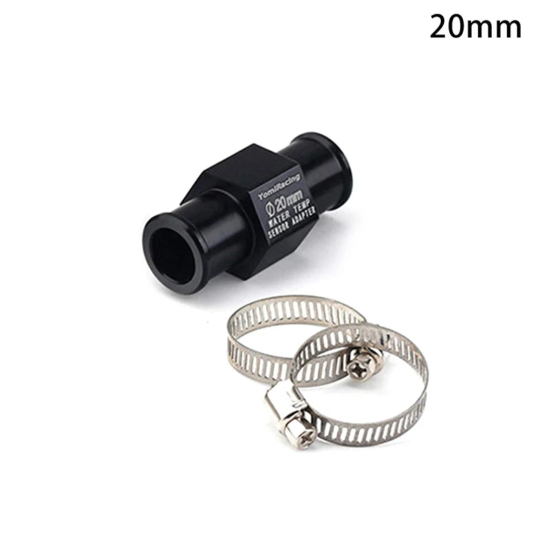 Black Water Temperature Gauge Radiator Temperature Water Temperature Connector Pipe Sensor 16MM 18MM 20MM 22MM Hose Adapter Oasis Select A3