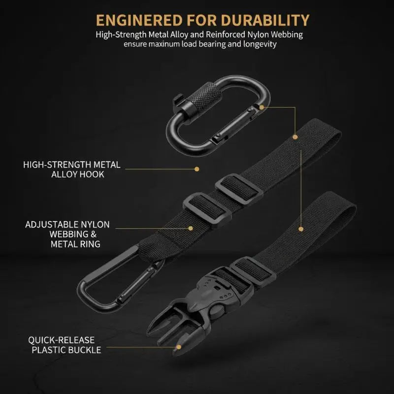 Luggage Strap Buckle Portable Travel Accessory Adjustable Suitcase Hanger Clip for Bag Luggage Combination Organizer Oasis Select