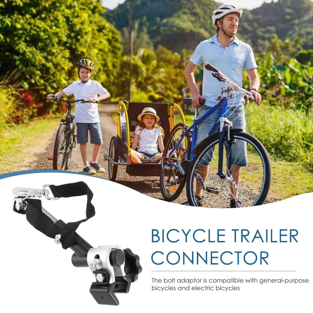 Bike Trailer Hitch Universal Adapter Electric Bike Coupler Cycle Connector Trailer Attachment Durable Steel Bicycle Repair Tools Oasis Select