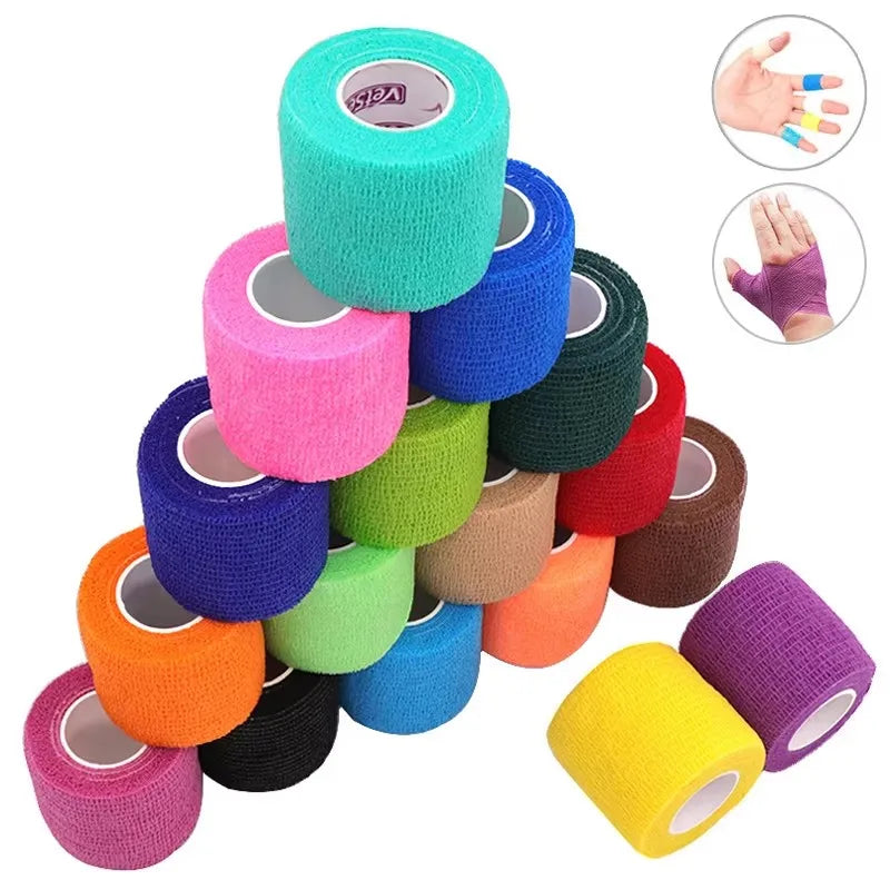 1Rolls Self Adhesive Elastic Sports Bandage Wrap - Joints & Limbs & Pet Protection | Athletic Injury Tape | Compression Strap Oasis Select