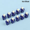 Car Accessories Pack with T5 B8.5d LED 5050 SMD Bulbs, 10-pcs for Interior Dashboard Side Switch Light Oasis Select A3