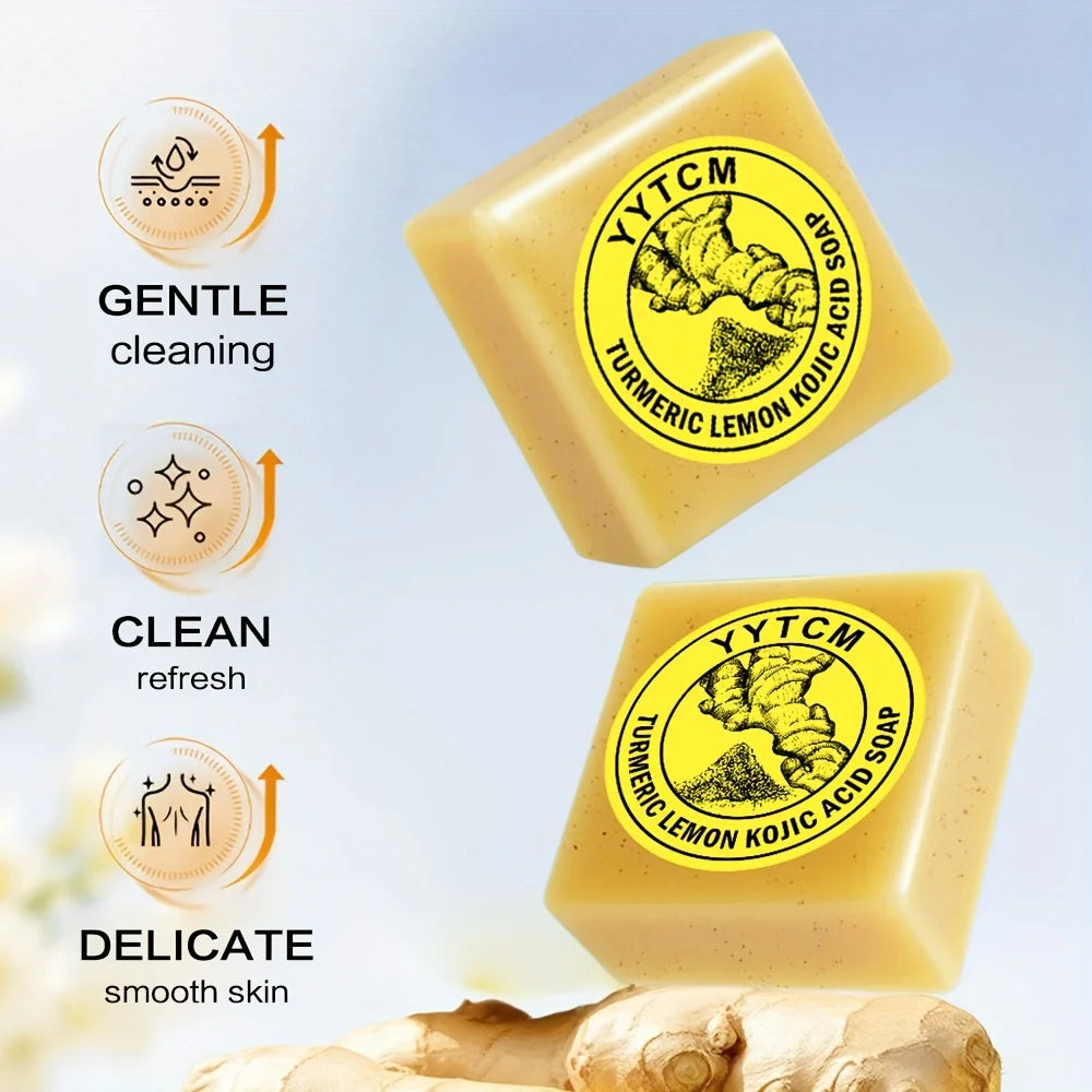 Turmeric Lemon Kojic Acid Exfoliating Scrub Soap 65g Exfoliating Scrub Soap Oasis Select