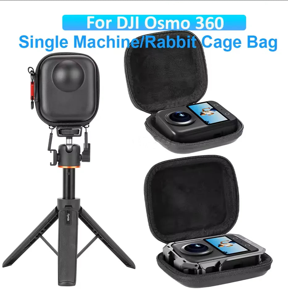 DJI Osmo 360 Carrying Case – Waterproof PU Leather Hard Bag