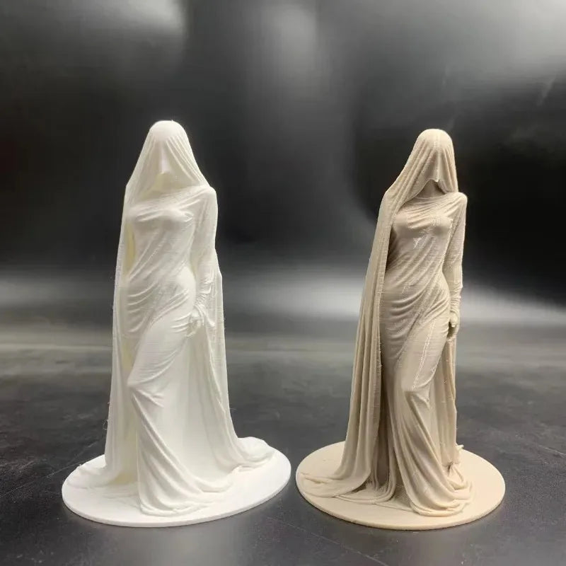 Robe Faceless Woman Statue Minimalist European Sculpture Elegant Floor Decor Ornament For Hall Villa Gallery Art Display Gift Oasis Select