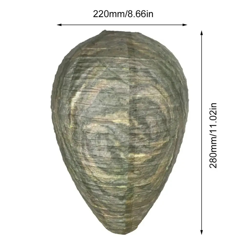 Trap Waterproof Wasp Nest Decoy Eco-Friendly Paper Artificial Beehive Reusable Hanging Beehive Lantern Patio Oasis Select