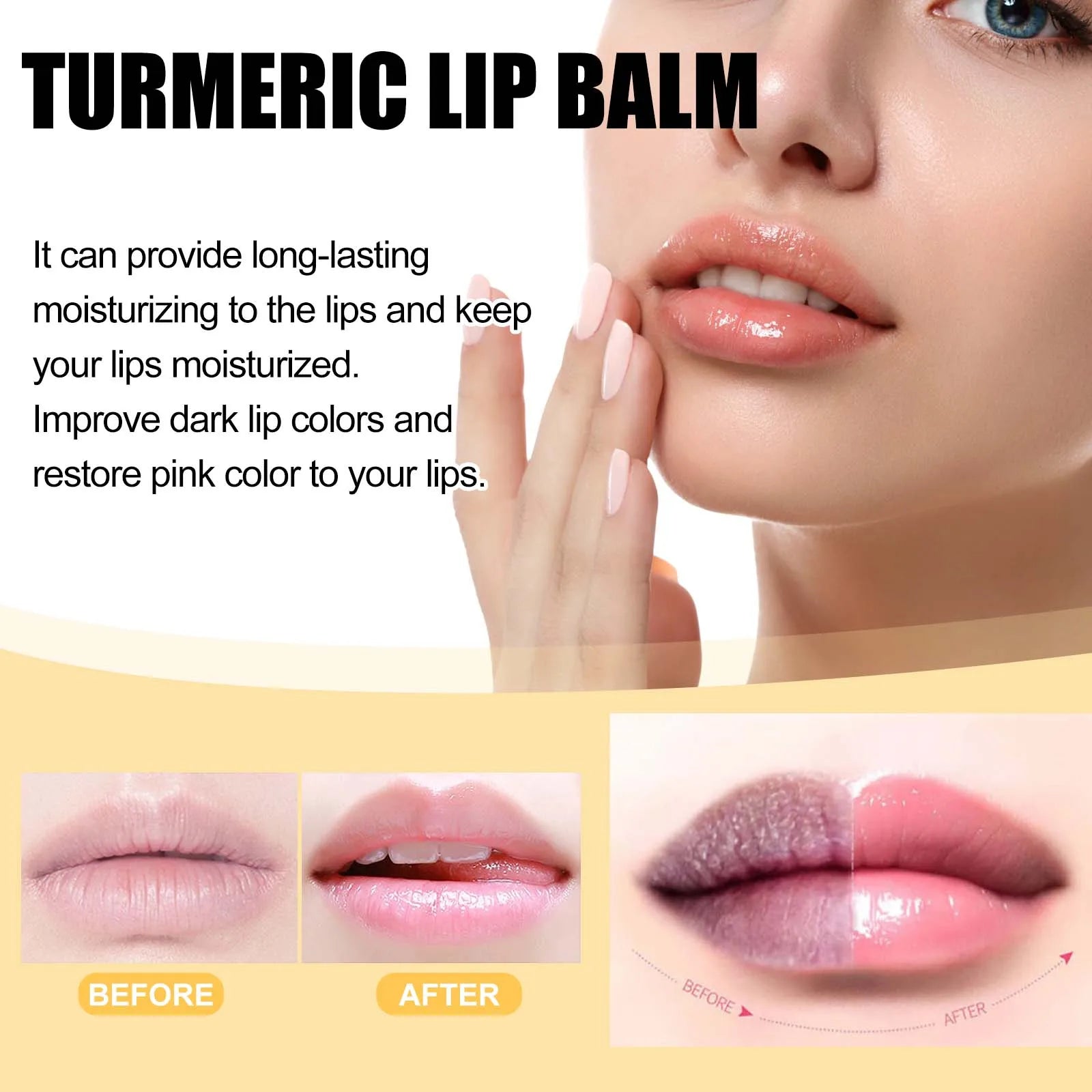 Eelhoe Turmeric Lip Balm – Darkness Removal & Moisturizing Turmeric Lip Balm Oasis Select