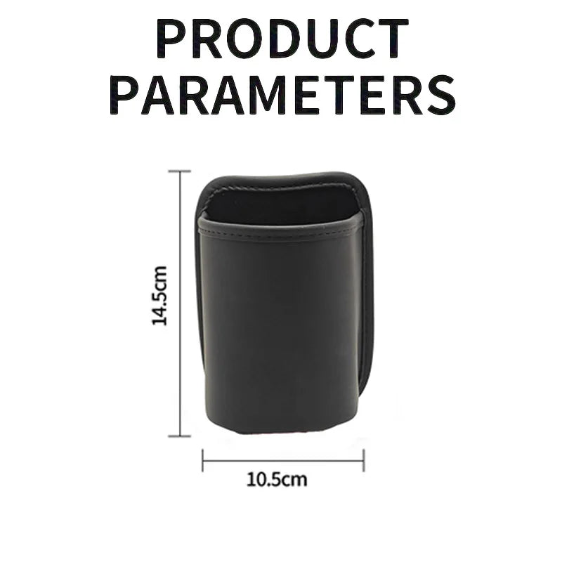 PU Leather Car Cup Holder – Clip-On Seat & Door Organizer