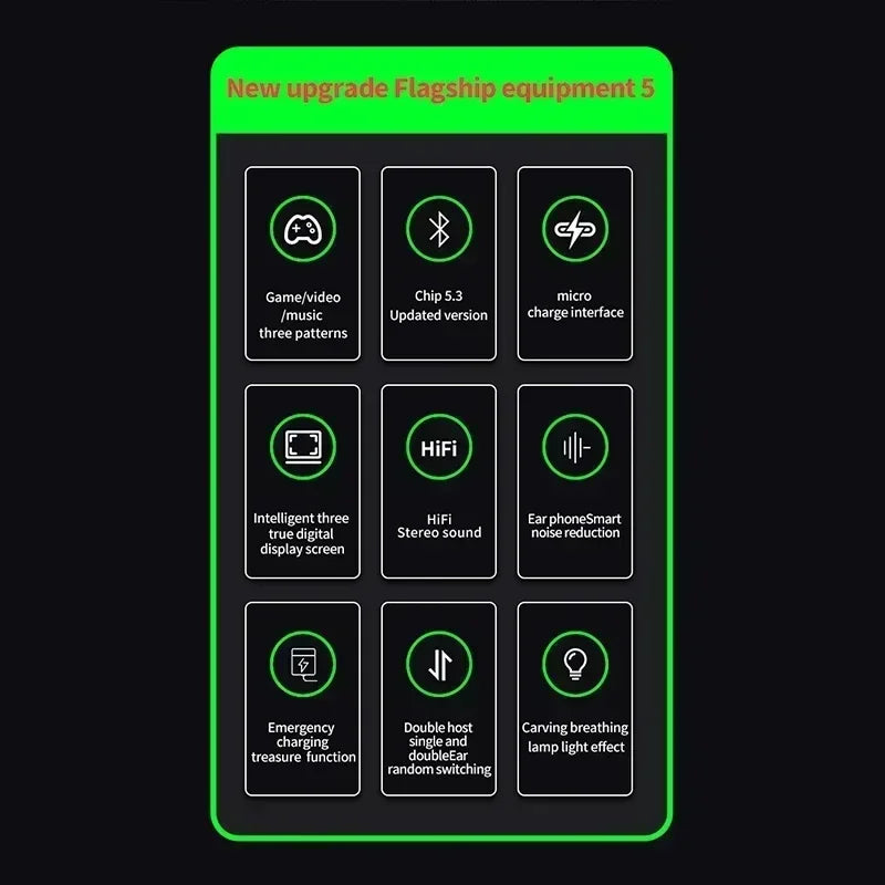 TWS Wireless Bluetooth Headset with Mic Earbuds Charger Box LED Fone Bluetooth Earphones Wireless Headphones for smartphones Oasis Select