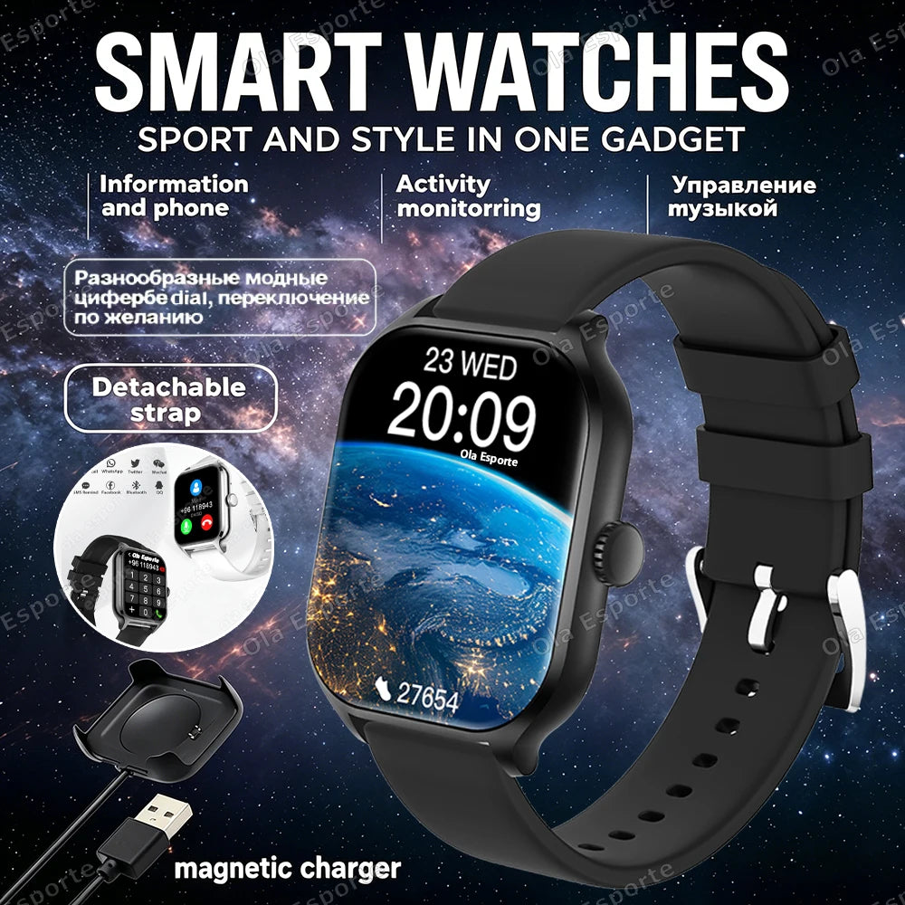 Smart Watch 2.01" HD Bluetooth Call Fitness Tracker | Men Women