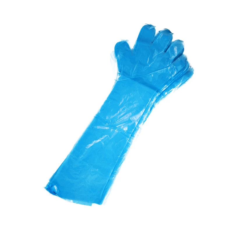 50pcs Disposable Long-Arm Veterinary Gloves | Livestock Care