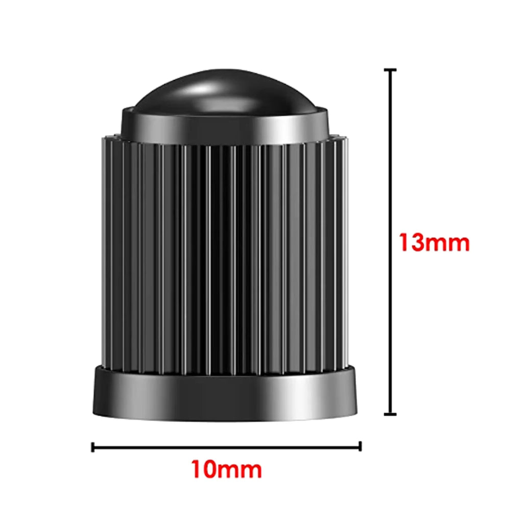 Yitong 50/100/200PCS Valve Caps Universal Tire Valve Caps Durable Pe Material Black Airtight Dustproof Automotive Valve Dust Cap Oasis Select