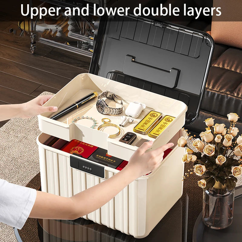 Multifunctional Storage Box Combination Lock Storage Box Jewelry Clothes Cosmetics Organizer Boxes Bedroom Kitchen Organizers Oasis Select