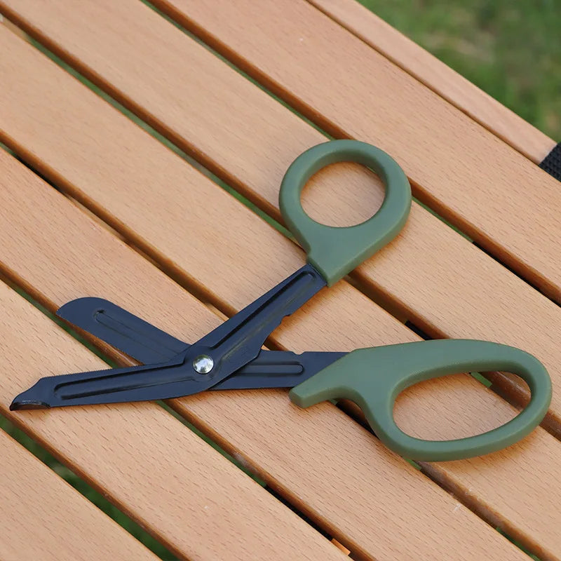 Tactical EMT Paramedic Survival Rescue Scissors - Trauma Emergency First Aid Shears for Wound Treatment with Gauze Outdoor Oasis Select