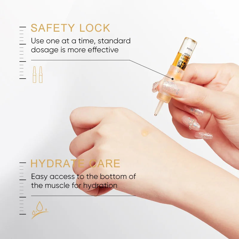 BIOAOUA Vitamin C & 24K Gold Face Serum – Brighten & Hydrate