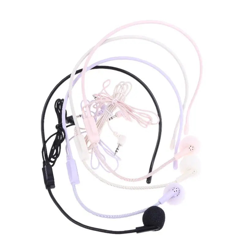 1Pcs 3.5mm Plug Microphone; Wired Speech Teaching Headset for Meetings Oasis Select