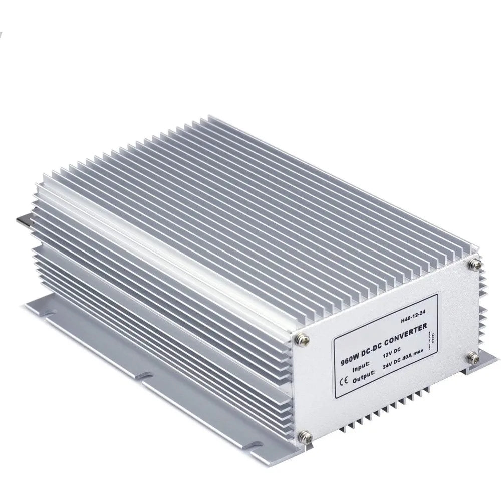 Waterproof DC/DC 12V to 24V BoostConverter 40A 960W Step UpVoltageRegulatorModuleCarPowerSupplyVoltageTransformer (Input10V-16V) Oasis Select