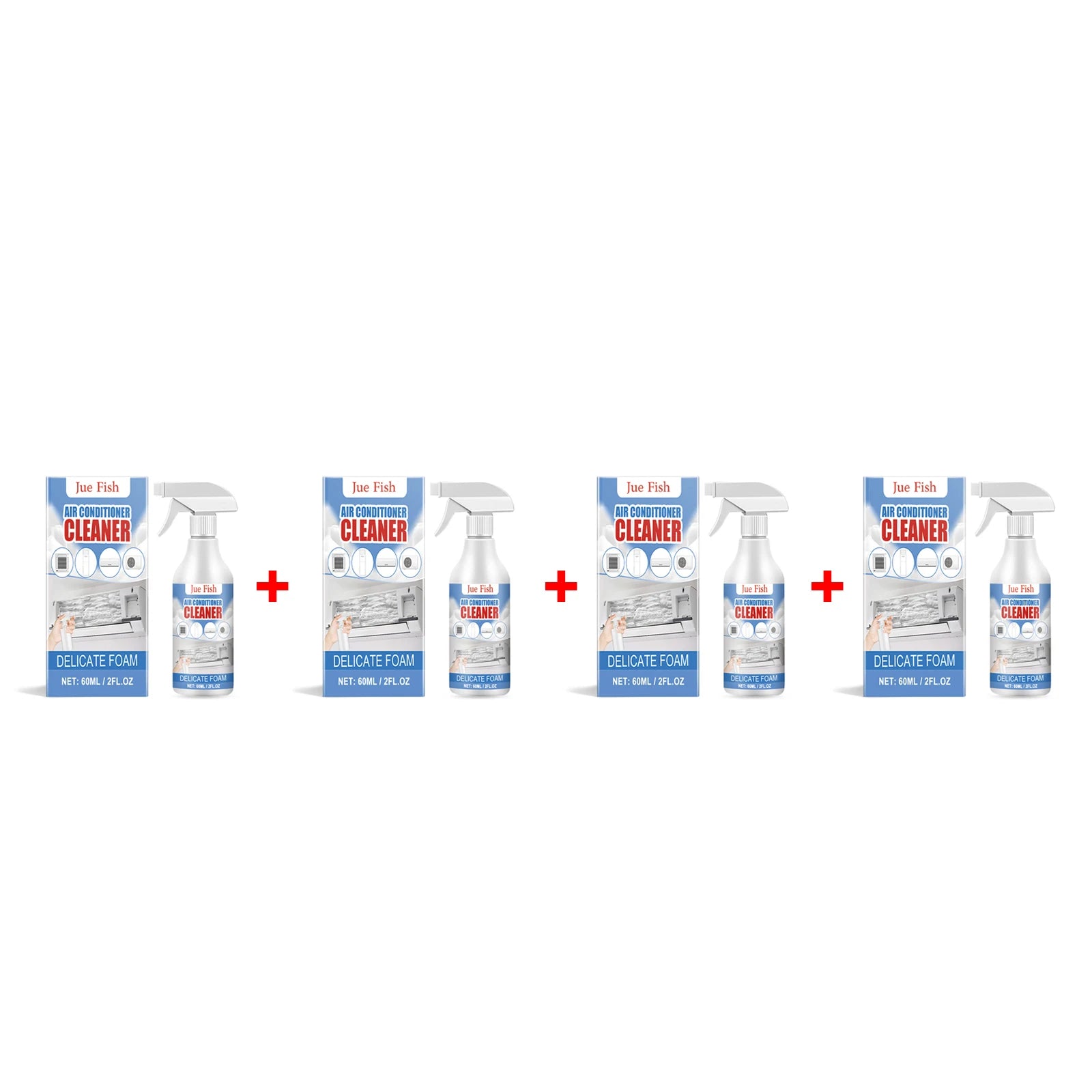 60ml Air Conditioner Cleaner Spray Condenser Coil Cleaning Deodorizer Air Conditioner Foam Coil Cleaner Cleaner Stain Remover ﻿ Oasis Select 4 X 60ml boxed