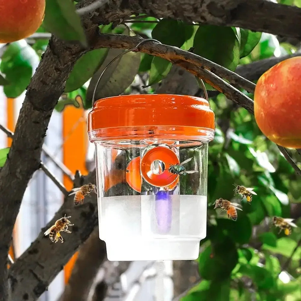 Solar Powered LED Insect Killer Mosquito Zapper Outdoor Hanging Trap Safe Non-Toxic Reusable Lamp Light Trap Pest Control Light Oasis Select