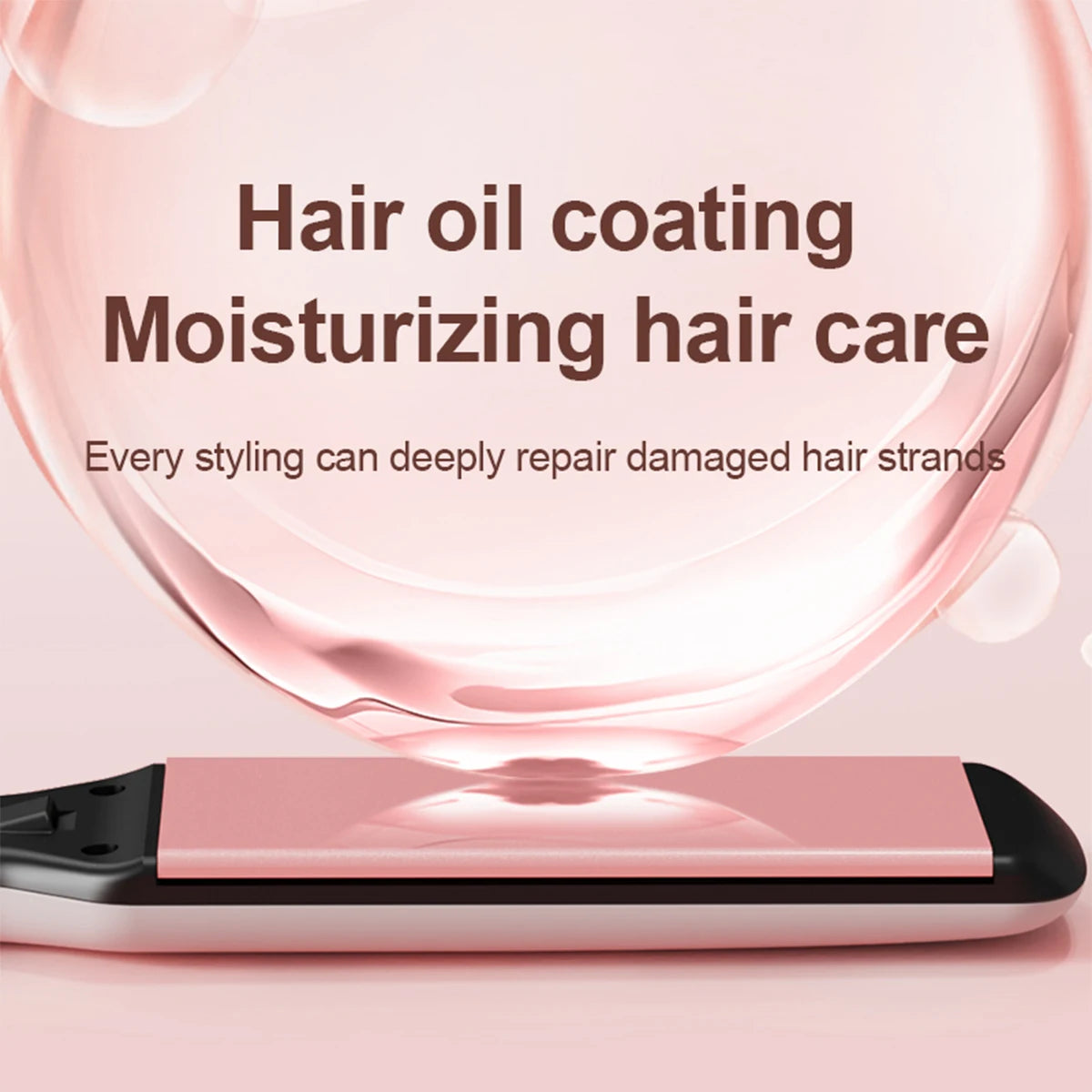 URGGU Wide Plate Hair Straightener – Oil Coating & PTC 60W