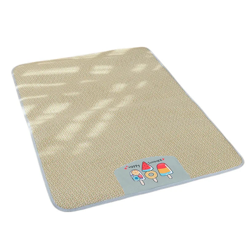 Dog Bed, Summer Cool Mat, Ice Pad, Pet Supplies, Cat and Dog, Super Large Rattan Mat, Breathable Dog Cool Mat, Ice Bed Pet Bed Oasis Select