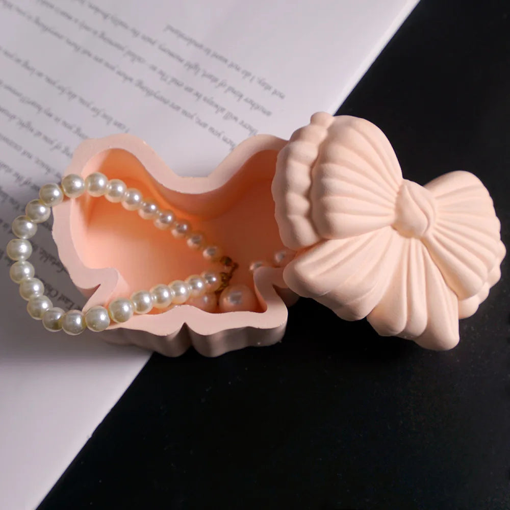 Bow Storage Box Silicone Mold – Resin, Plaster & Candle DIY