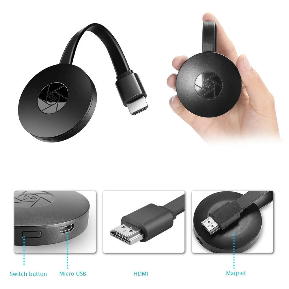 Wireless HDMI Screen Mirror Dongle – 1080P WiFi TV Stick