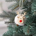 Christmas Tree Hanging Pendants Happy New Year Bell Pendant Merry Christmas Decorations for Home Xmas Ornaments Couple Gift Oasis Select Deer beige
