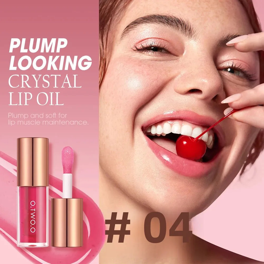 O.TWO.O Lip Oil Gloss Plumper – Non-Sticky Moisturizing Shine