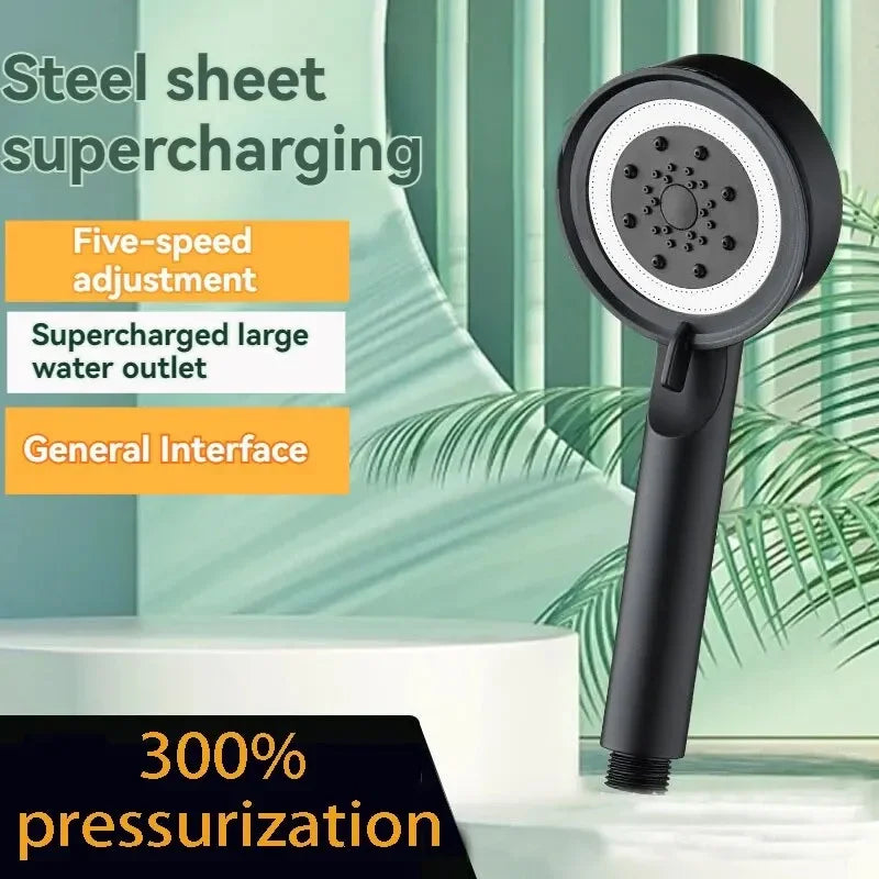 5 Modes Shower Head High Pressure Showerhead Portable Filter Rainfall Faucet Tap Bathroom Bath Home Innovative Accessories Oasis Select