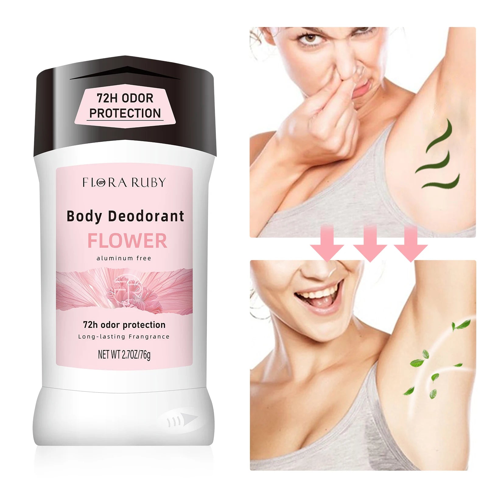 Women's Flower Vanilla Deodorant Cream Flower Perfume Exciting Ambiguous Atmosphere Long Lasting Fragrance Sweatproof Skin Care Oasis Select